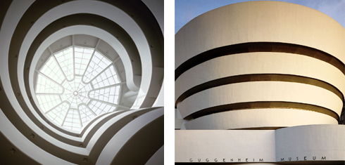 Interno e desterno del Solomon R. Guggenheim Museum. Photo: David Heald. © 2006 SRGF