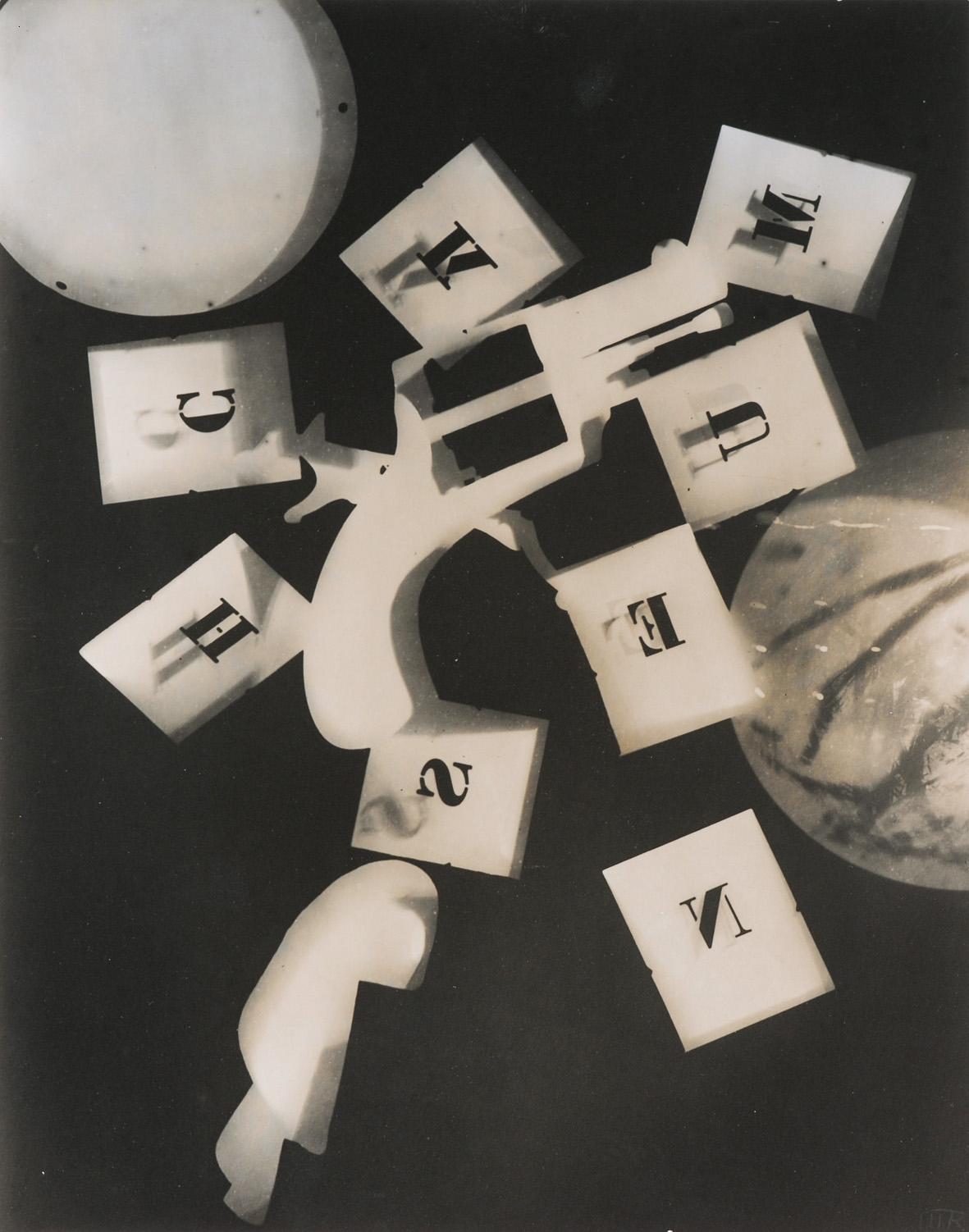 Man Ray Untitled (Gun with Alphabet Squares) 1924
