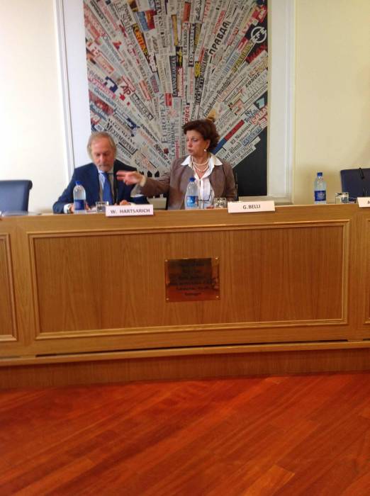 Gabriella Belli e il presidente della Fondazione Musei Civici di Venezia